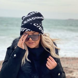 Black Balenciaga Hat